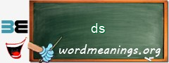 WordMeaning blackboard for ds